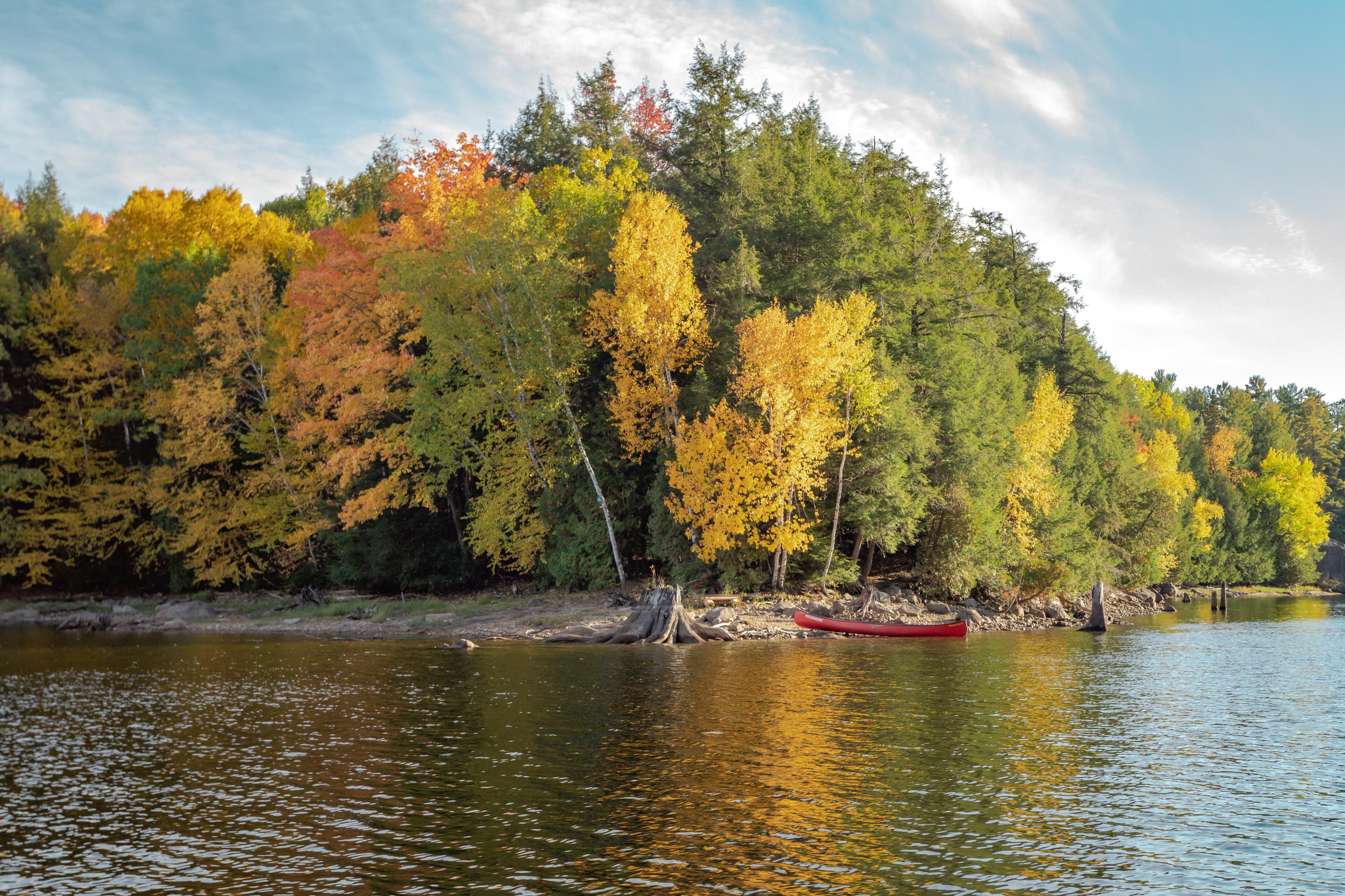 Canotcamping dans les Laurentides Parc régional du Poisson Blanc