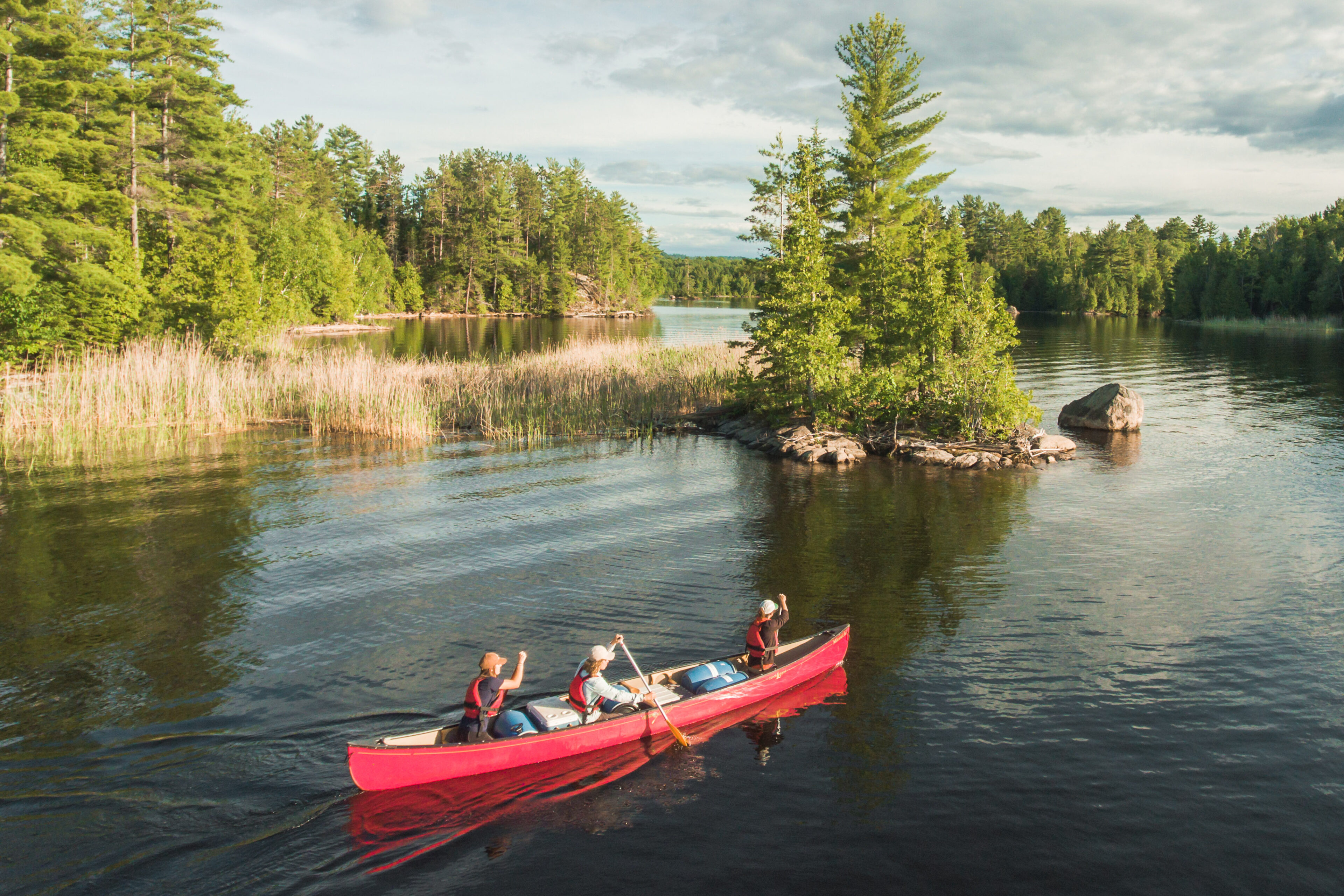 Canoecamping in the Laurentians Parc régional du Poisson Blanc
